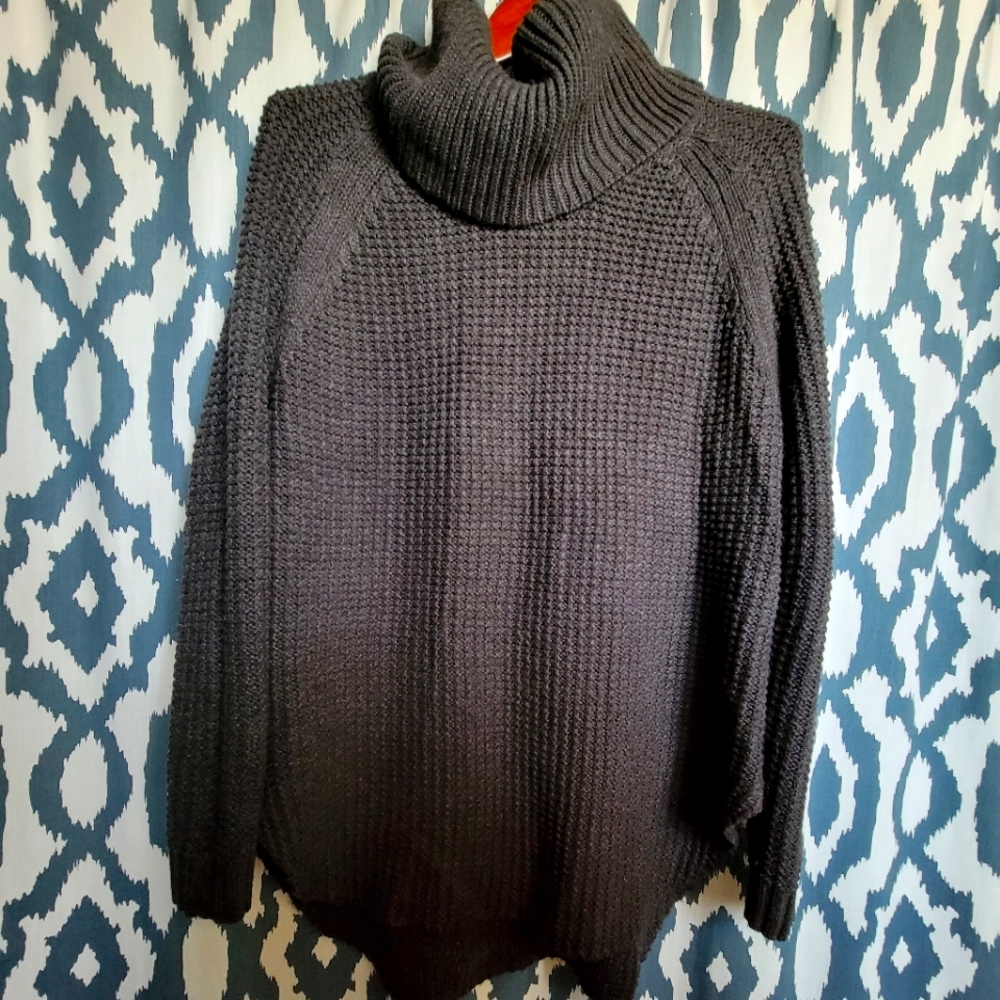 Oversized turtleneck sweater